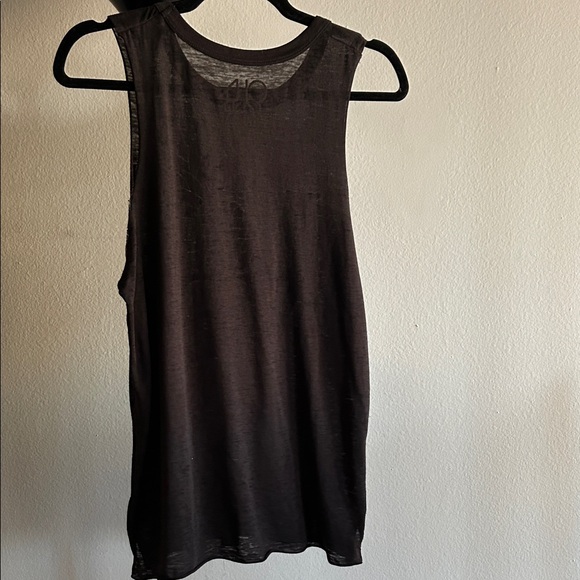 Chaser Black Tank Top with Gold Pineapple Design - Picture 3 of 4